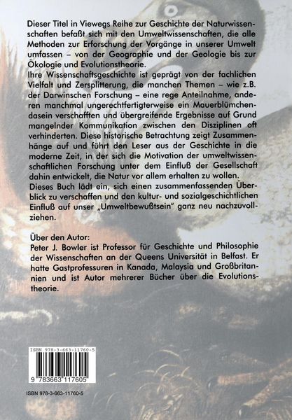 Produktbild: Viewegs Geschichte der Umweltwissenschaften