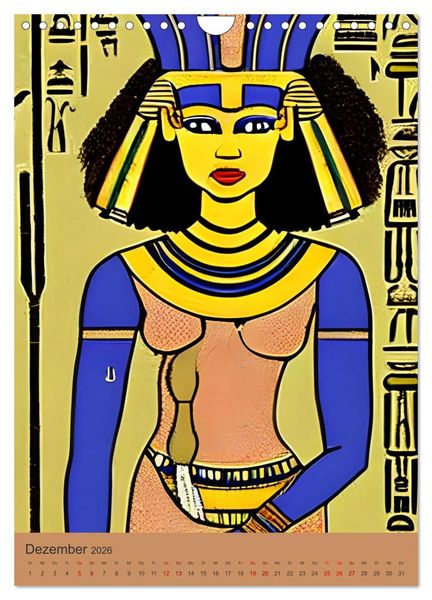 Produktbild: Altes &Auml;gypten - Computertr&auml;ume aus der KI (Wandkalender 2026 DIN A4 hoch), CALVENDO Monatskalender