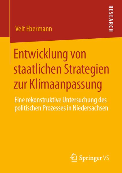 Entwicklung von staatlichen Strategien zur Klimaanpassung, Taschenbuch von Veit Ebermann, Springer Fachmedien Wiesbaden GmbH, 9783658297640