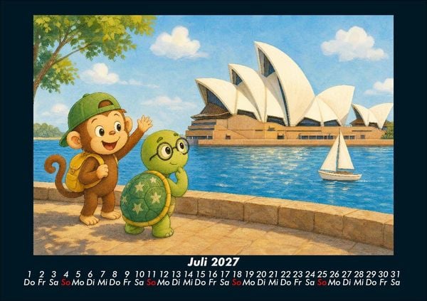 Produktbild: Taz & Milo entdecken ber&uuml;hmte Bauwerke 2027 Fotokalender DIN A5