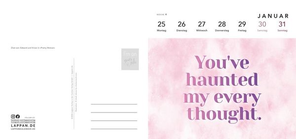 Produktbild: Romance-Postkartenkalender 2027 - I'm on your side