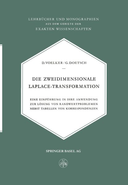 Produktbild: Die Zweidimensionale Laplace-Transformation