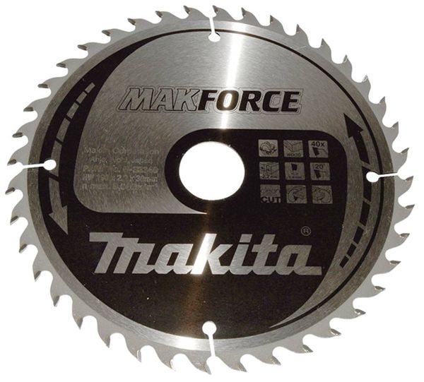 Makita MAKFORCE B-32340 Hartmetall Kreissägeblatt 190 x 30 x 1.4 mm Zähneanzahl: 40 1 St.