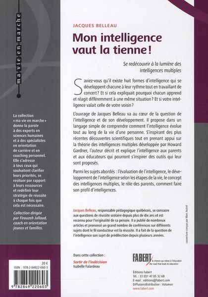 Produktbild: Mon intelligence vaut la tienne