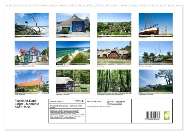 Produktbild: Fischland-Dar&szlig;-Zingst - Momente einer Reise (hochwertiger Premium Wandkalender 2027 DIN A2 quer), Kunstdruck in Hochglanz