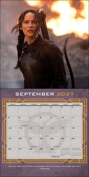 Produktbild: The World of Hunger Games &ndash; Die Tribute von Panem 2027 &ndash; Wandkalender