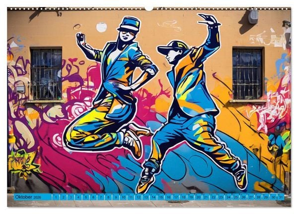 Produktbild: Lebensart Hip Hop (hochwertiger Premium Wandkalender 2026 DIN A2 quer), Kunstdruck in Hochglanz
