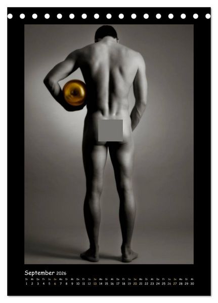 Produktbild: Golden Ball - M&auml;nner Akte (Tischkalender 2026 DIN A5 hoch), CALVENDO Monatskalender