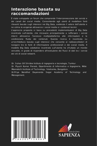 Produktbild: Interazione basata su raccomandazioni