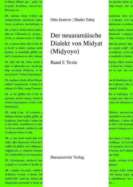 Produktbild: Der neuaram&auml;ische Dialekt von Midyat (Mi&iquest;yoyo)