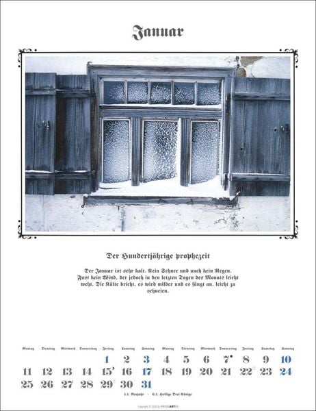 Produktbild: Der Hundertj&auml;hrige Kalender 2027