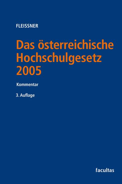 Produktbild: Das &ouml;sterreichische Hochschulgesetz 2005