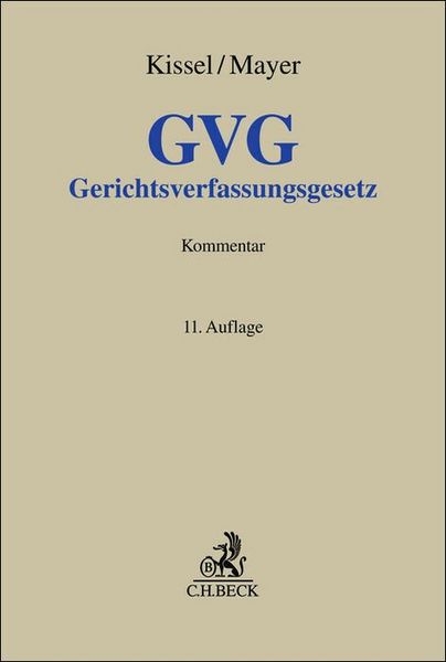 Produktbild: Gerichtsverfassungsgesetz. GVG