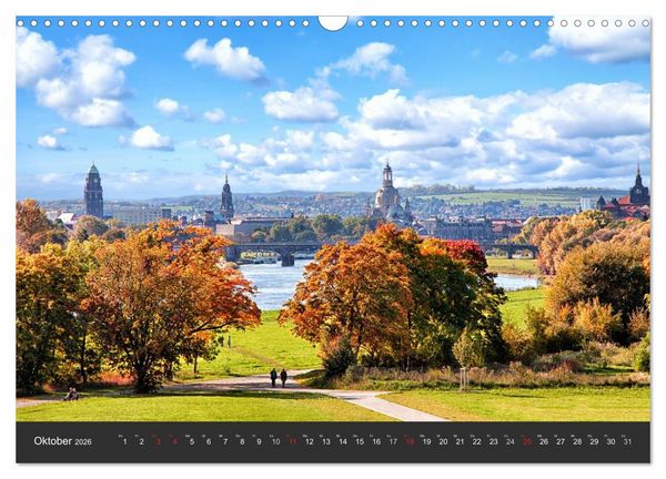 Produktbild: Barockstadt Dresden (Wandkalender 2026 DIN A3 quer), CALVENDO Monatskalender