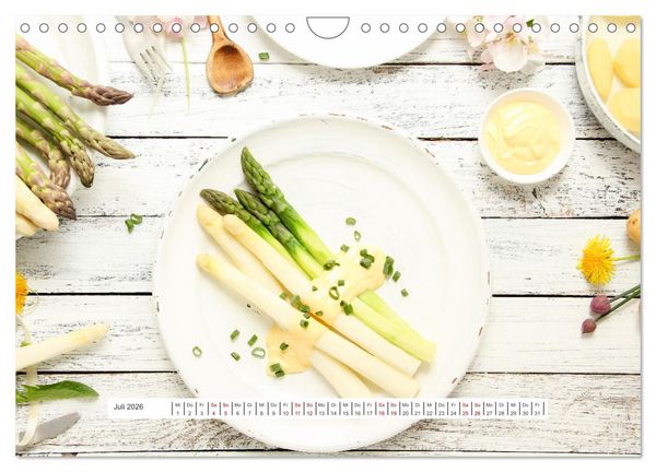 Produktbild: K&ouml;stlicher Spargel (Wandkalender 2026 DIN A4 quer), CALVENDO Monatskalender