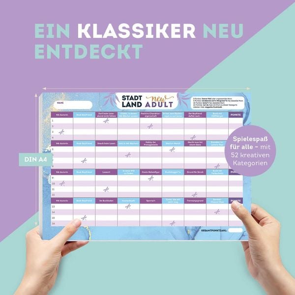 Produktbild: Stadt, Land, New Adult &ndash; Der Spieleklassiker f&uuml;r Fans von Enemies to Lovers bis Second Chance
