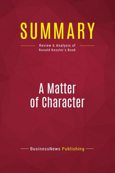 Produktbild: Summary: A Matter of Character