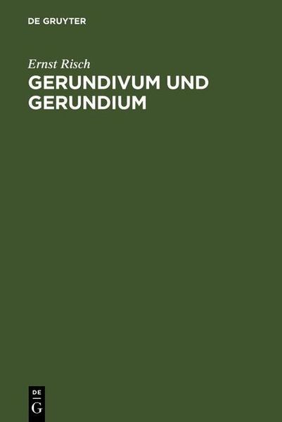 Produktbild: Gerundivum und Gerundium