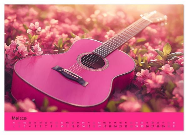 Produktbild: Kalender in PINK (Wandkalender 2026 DIN A4 quer), CALVENDO Monatskalender