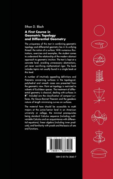 Produktbild: A First Course in Geometric Topology and Differential Geometry