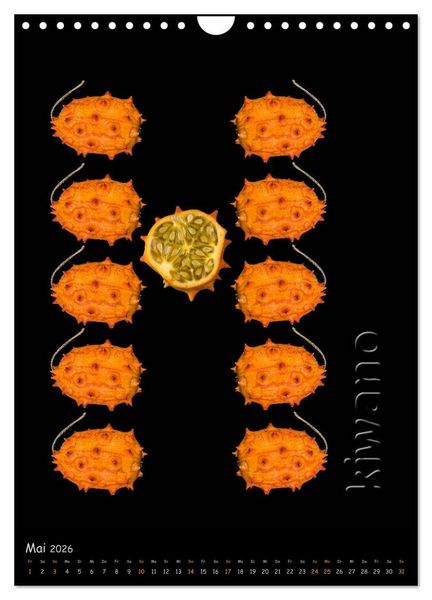 Produktbild: foodART - Fr&uuml;chte und Gem&uuml;se (Wandkalender 2026 DIN A4 hoch), CALVENDO Monatskalender