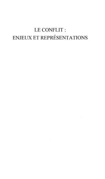 Produktbild: Societes et conflits enjeux etrepresent