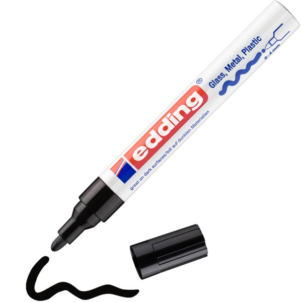 Produktbild: edding Glanzlackmarker 750 schwarz 2-4mm