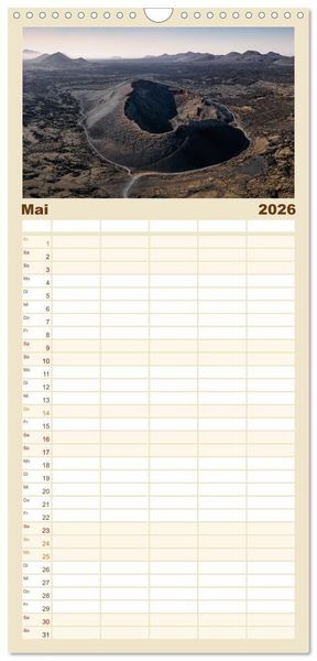 Produktbild: Familienplaner 2026 - Die Kanaren &ndash; Faszinierende Inseln im Atlantik mit 5 Spalten (Wandkalender, 21 x 45 cm) CALVENDO