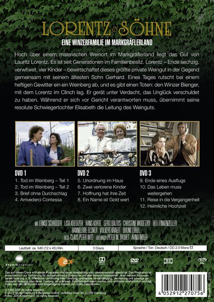 Produktbild: Lorentz & S&ouml;hne - Eine Winzerfamilie im Markgr&auml;flerland [3 DVDs]
