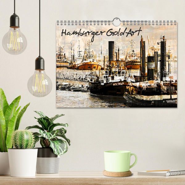 Produktbild: Hamburger GoldArt (Wandkalender 2026 DIN A4 quer), CALVENDO Monatskalender
