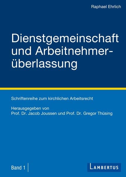 Produktbild: Dienstgemeinschaft und Arbeitnehmer&uuml;berlassung