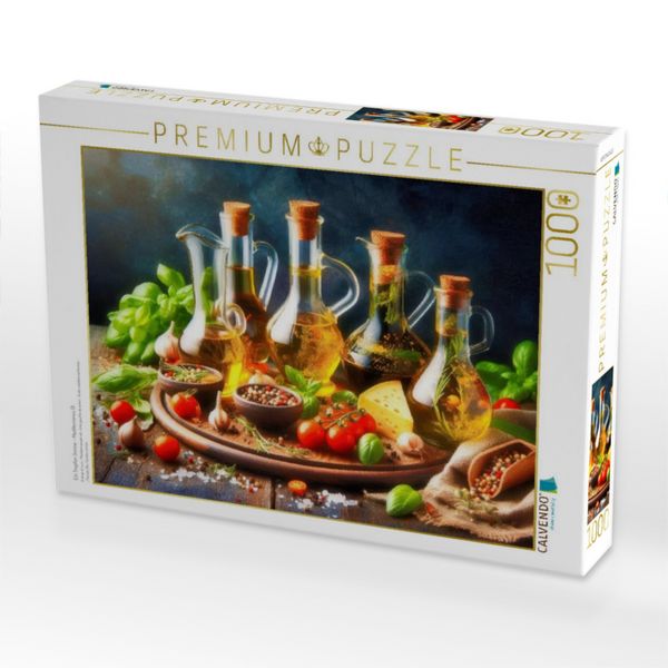 Produktbild: CALVENDO Puzzle Ein Tropfen Sonne - Mediterranes &Ouml;l. | 1000 Teile Lege-Gr&ouml;&szlig;e 64x48cm Foto-Puzzle f&uuml;r gl&uuml;ckliche Stunden