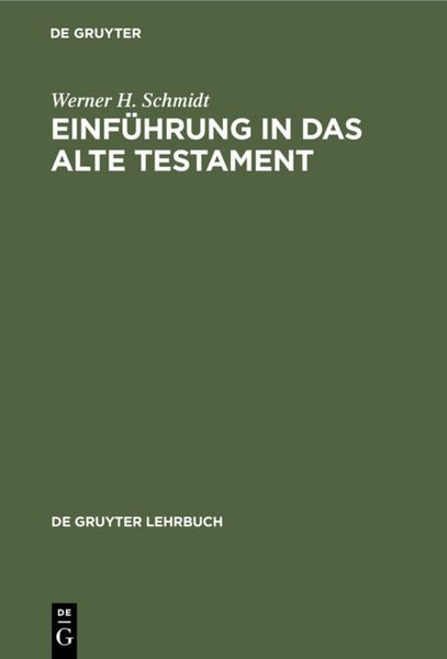 Produktbild: Einf&uuml;hrung in das Alte Testament