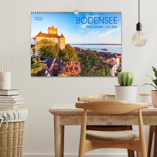 Produktbild: BODENSEE Drei L&auml;nder - ein See (Wandkalender 2026 DIN A3 quer), CALVENDO Monatskalender