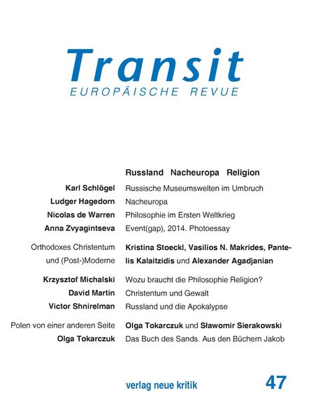 Produktbild: Transit 47. Europ&auml;ische Revue