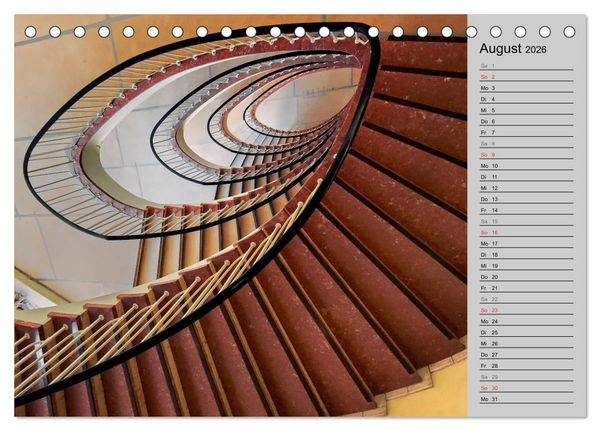 Produktbild: Faszination Treppen (Tischkalender 2026 DIN A5 quer), CALVENDO Monatskalender