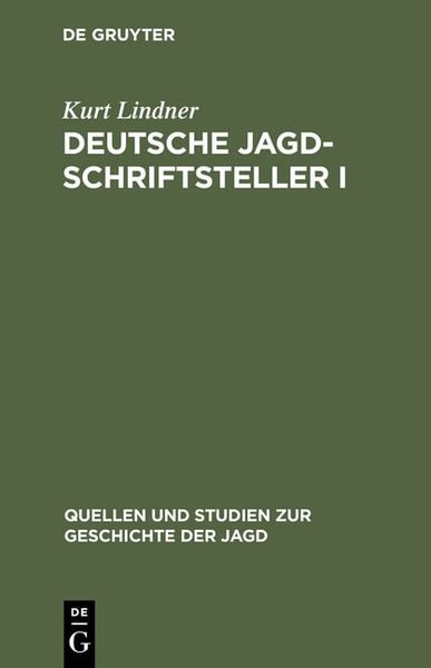Produktbild: Deutsche Jagdschriftsteller I