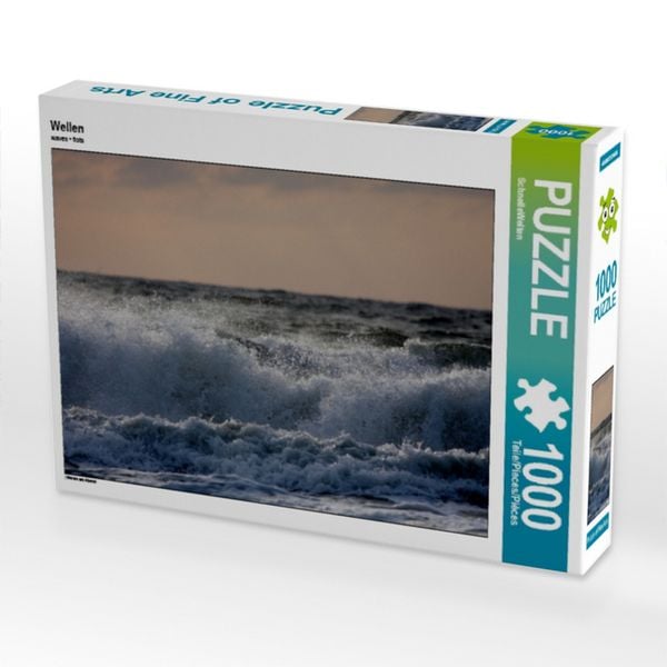 Produktbild: CALVENDO Puzzle Wellen | 1000 Teile Lege-Gr&ouml;&szlig;e 64x48cm Foto-Puzzle f&uuml;r gl&uuml;ckliche Stunden