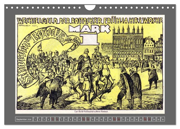 Produktbild: Gru&szlig; aus Rostock (Wandkalender 2026 DIN A4 quer), CALVENDO Monatskalender