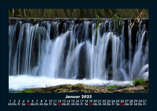Produktbild: Wasserf&auml;lle 2025 Fotokalender DIN A5