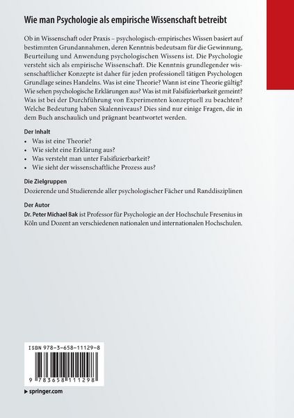 Produktbild: Wie man Psychologie als empirische Wissenschaft betreibt