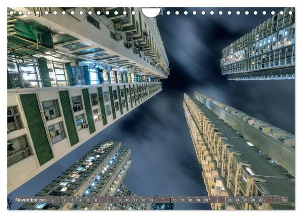 Produktbild: Hong Kong Citylights (Wandkalender 2026 DIN A4 quer), CALVENDO Monatskalender