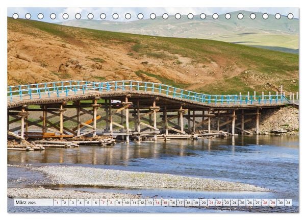 Produktbild: Mongolei Endlose Weite (Tischkalender 2026 DIN A5 quer), CALVENDO Monatskalender