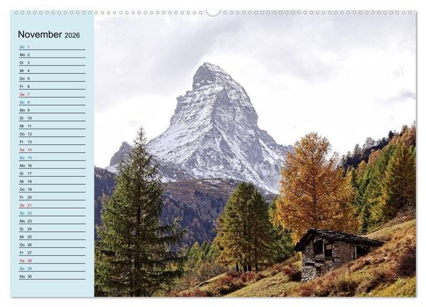Produktbild: Faszination Horu Fotoimpressionen vom Matterhorn (Wandkalender 2026 DIN A2 quer), CALVENDO Monatskalender
