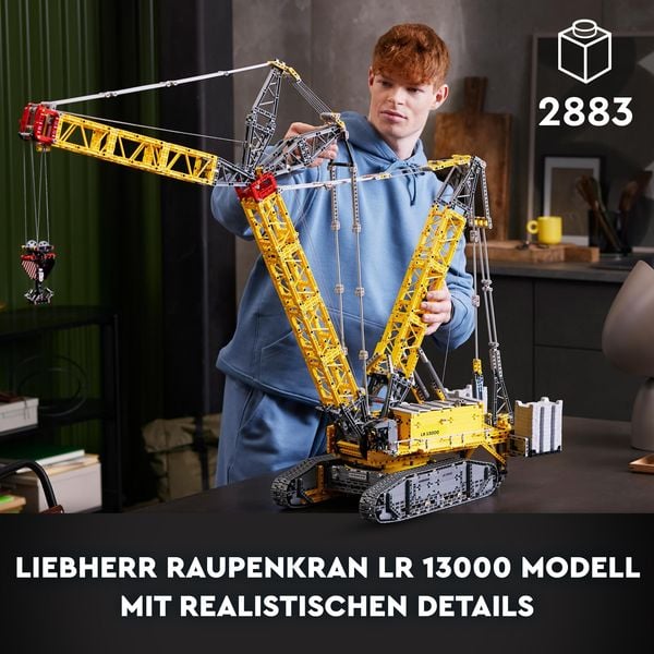 LEGO Technic 42146 Liebherr LR 13000 Raupenkran Set, ferngesteuerter Kran