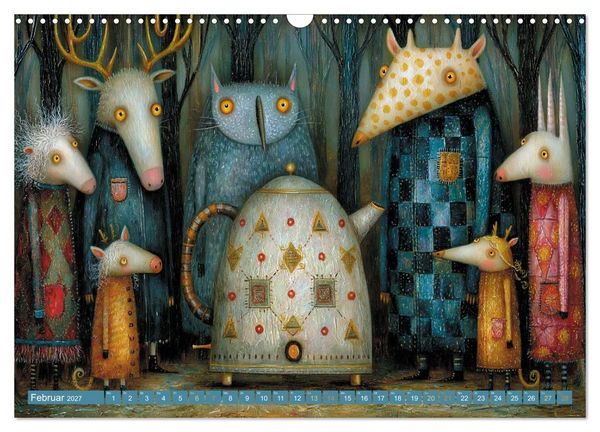 Produktbild: Die besonderen Tiere des Wunderwaldes (Wandkalender 2027 DIN A3 quer), CALVENDO Monatskalender
