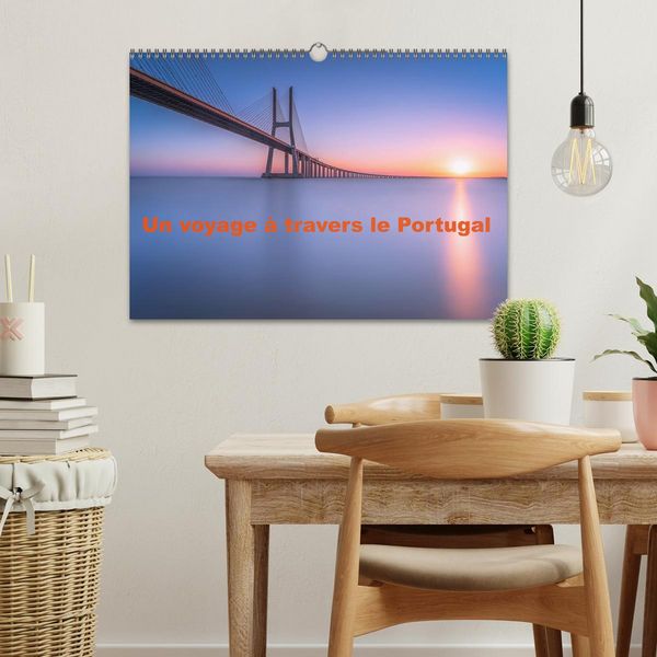 Produktbild: Un voyage &agrave; travers le Portugal (Calendrier mural 2026 DIN A3 vertical), CALVENDO calendrier mensuel