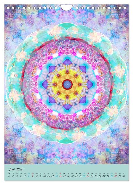 Produktbild: BLUMEN MANDALAS (Wandkalender 2026 DIN A4 hoch), CALVENDO Monatskalender
