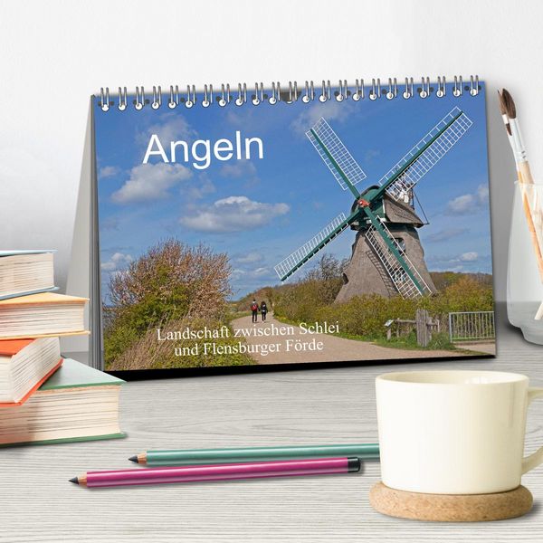 Produktbild: Angeln - Landschaft zwischen Schlei und Flensburger F&ouml;rde (Tischkalender 2026 DIN A5 quer), CALVENDO Monatskalender