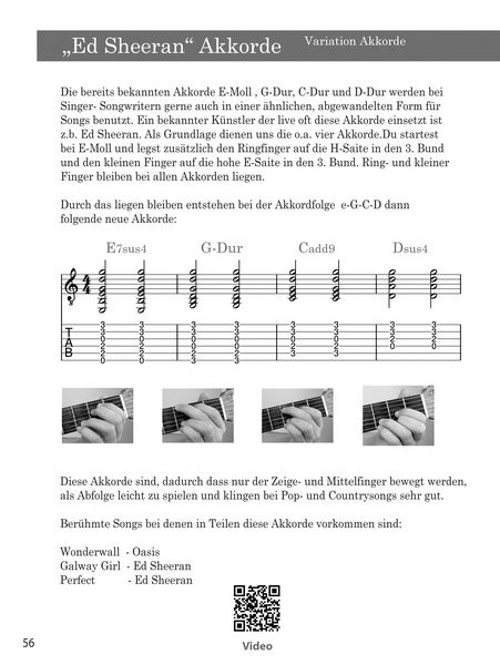 Produktbild: Gitarre lernen - umfangreiches Gitarrenbuch f&uuml;r Anf&auml;nger und Wiedereinsteiger